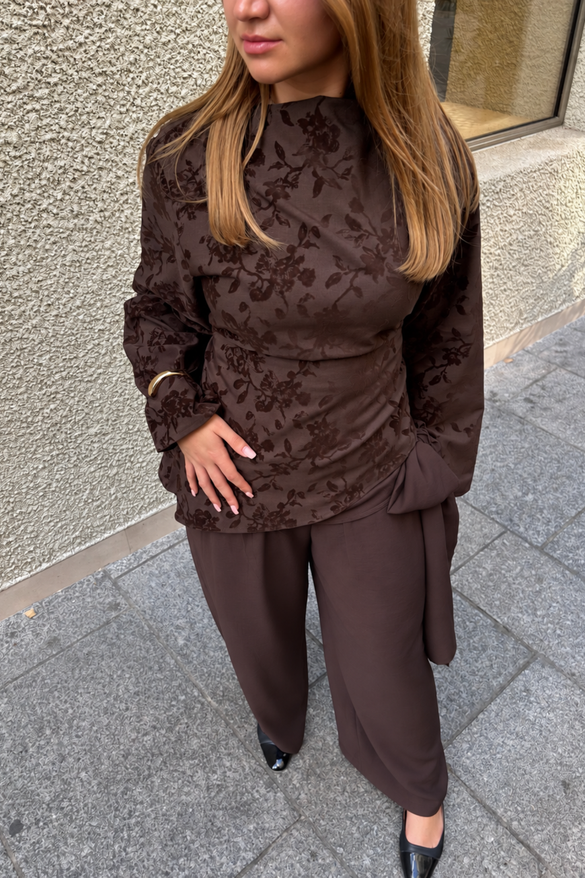 Tie-waist trousers