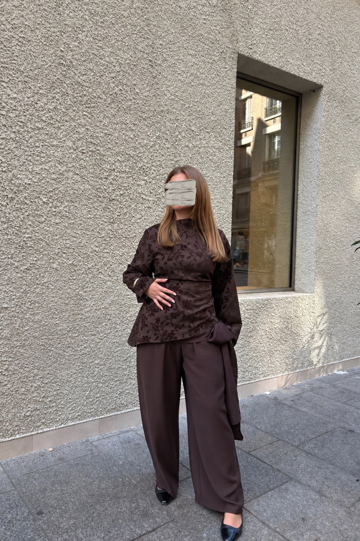 Brown blouse