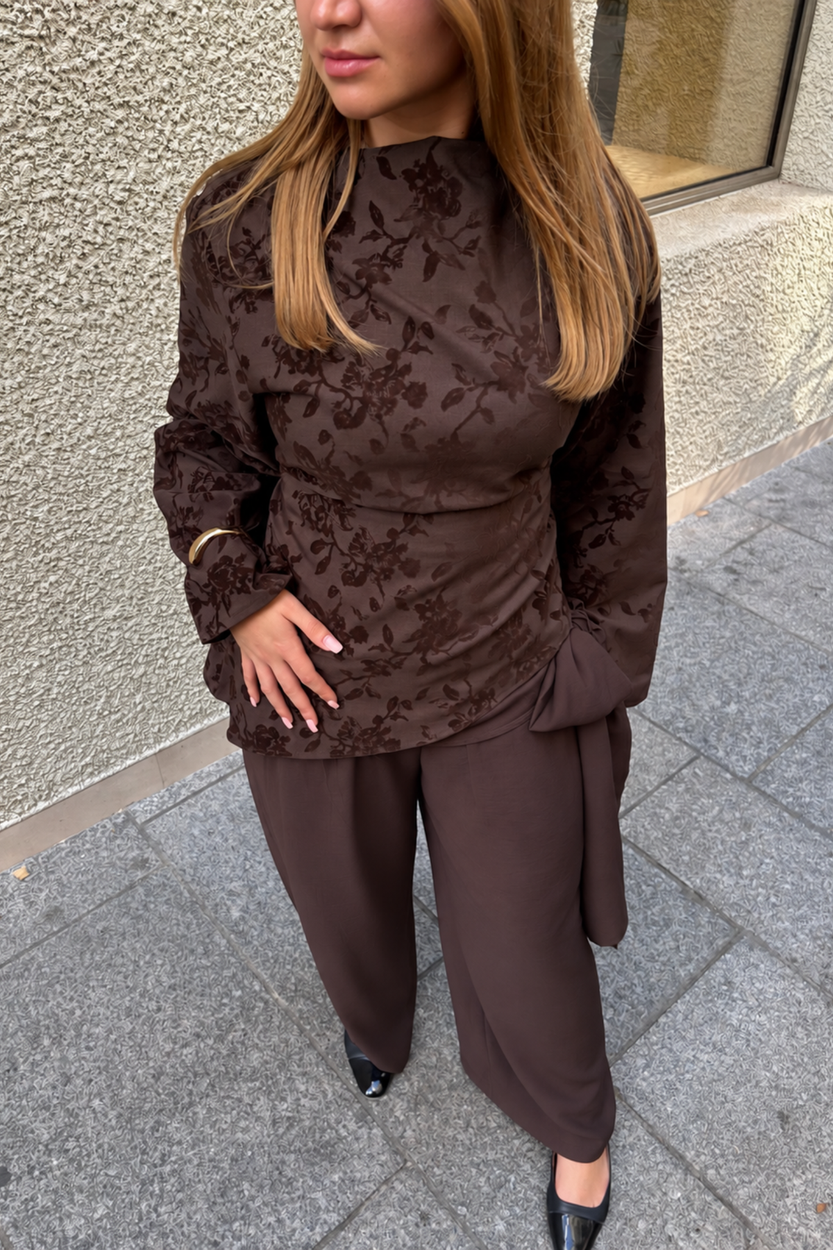 Brown blouse