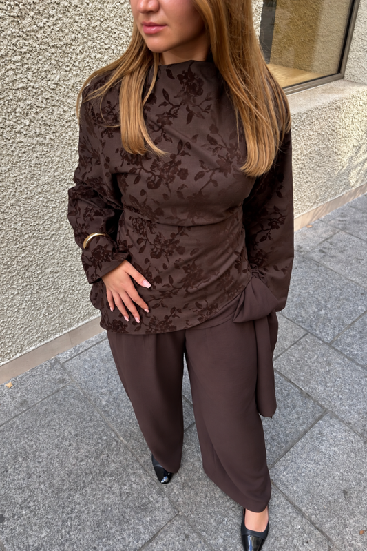Brown blouse