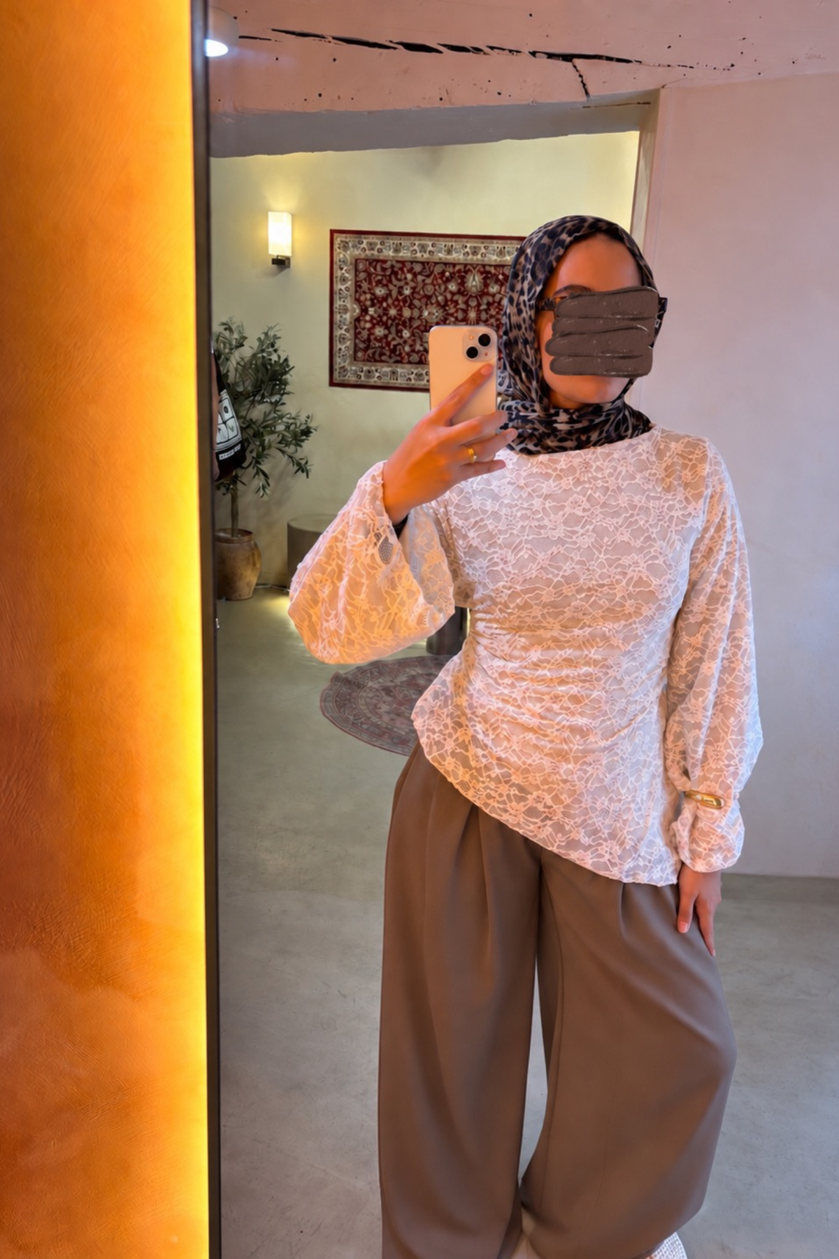 Taupe balloon pants